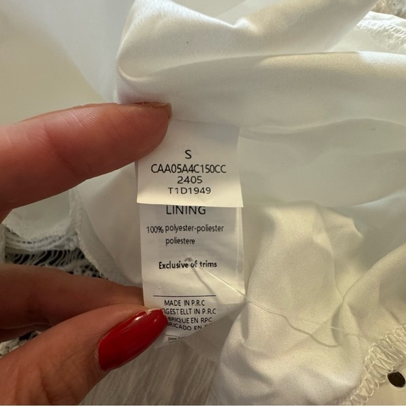 Cupshe  Lace Deep Plunge Maxi Dress Wedding Sleeveless Beach Sz Small - Picture 13 of 15